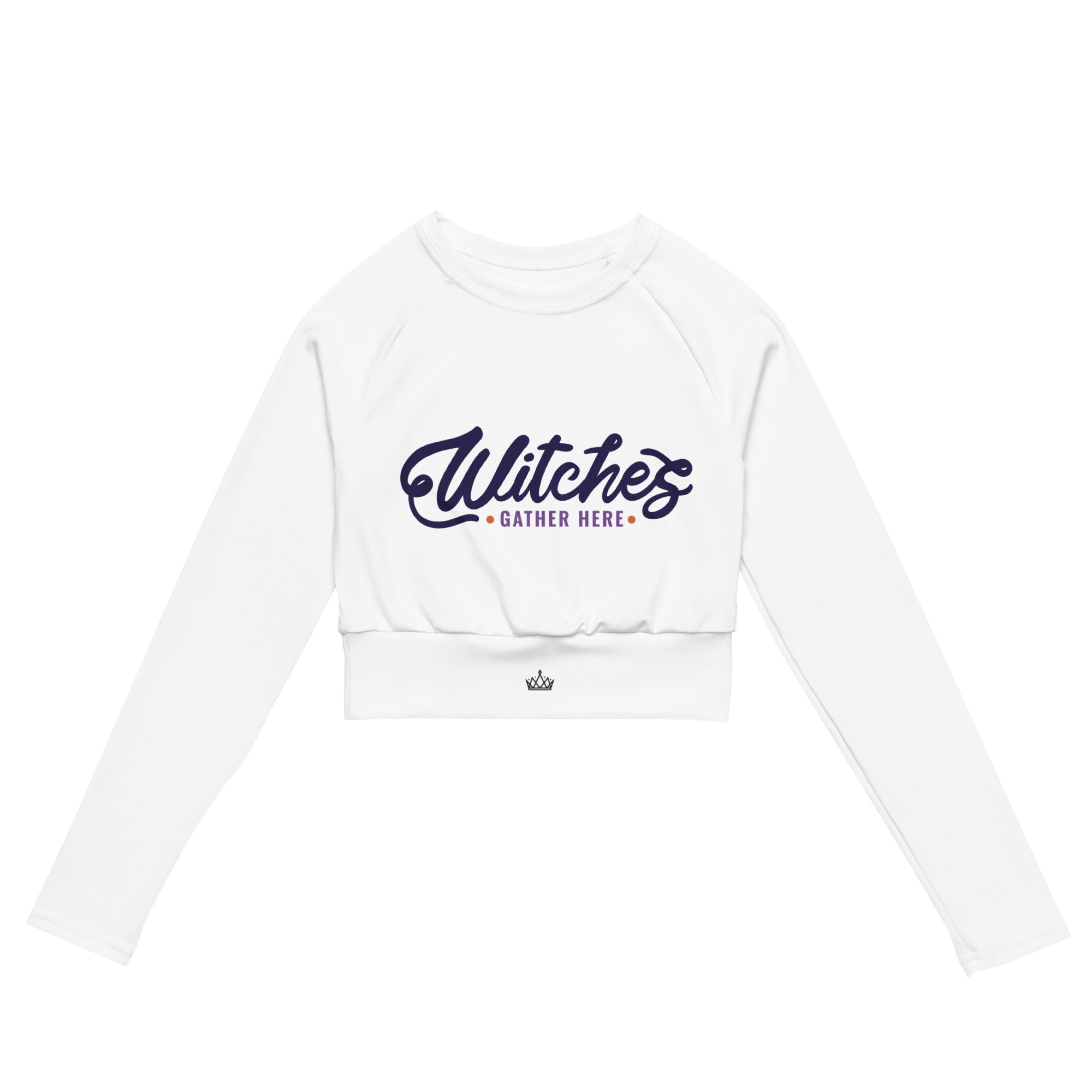 Cropped de manga longa Branco