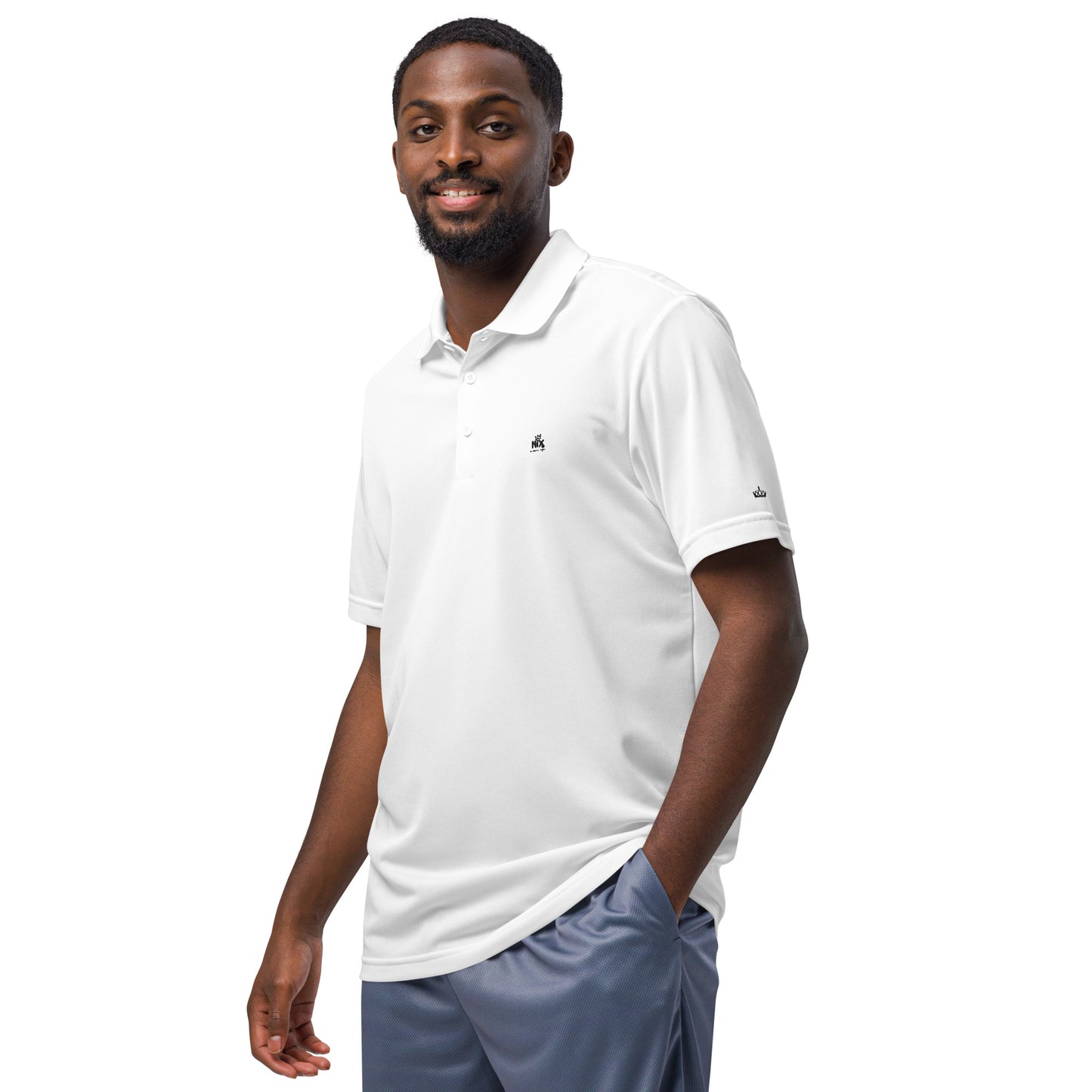 Adidas sport polo white