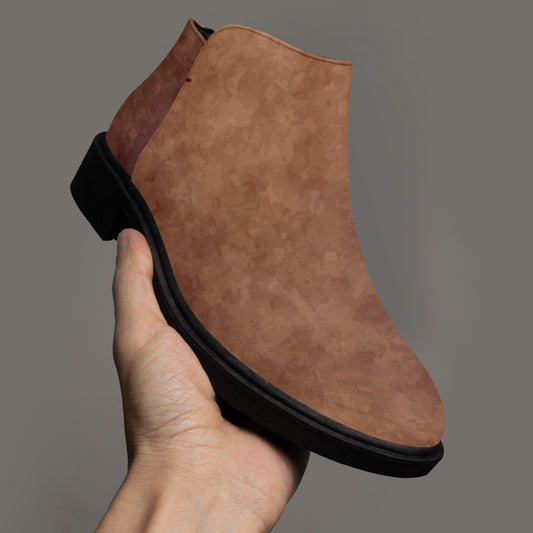 Botas com fecho da moda Castanhas