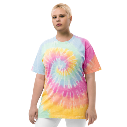 T-shirt tie-dye oversize Gelado Arco- Íris