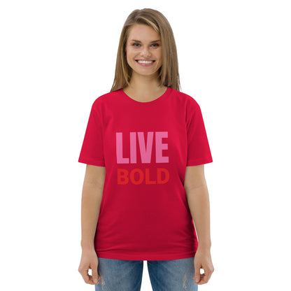 T-shirt Live Bold Vermelha