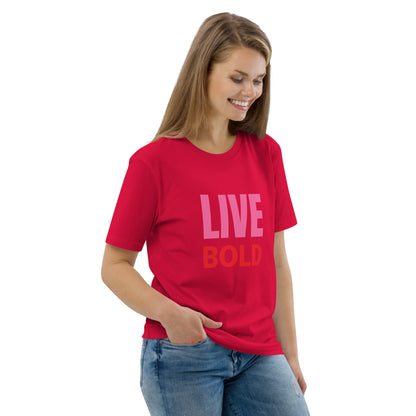 T-shirt Live Bold Vermelha