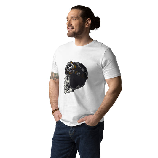 T-shirt walking skull Branca