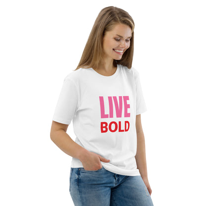 Live Bold White T-shirt